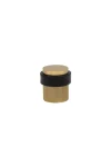 WINDSOR SOLID BRASS FLOOR MOUNT DOORSTOP - DIAMOND KNURLED