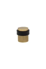 WINDSOR SOLID BRASS FLOOR MOUNT DOORSTOP - DIAMOND KNURLED