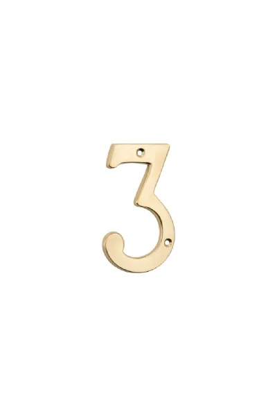 TRADCO BRASS NUMERALS - 0-9 - Image 5