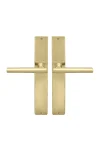 WINDSOR BRASS - CHARLESTON ON SQUARE LONG PLATE - 8205 (LEVERS ONLY)