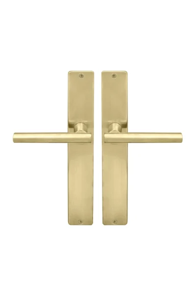 WINDSOR BRASS - CHARLESTON ON SQUARE LONG PLATE - 8205 (LEVERS ONLY)