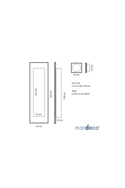 MARDECO FLUSH PULL SET - 1141/SET-B - Image 7