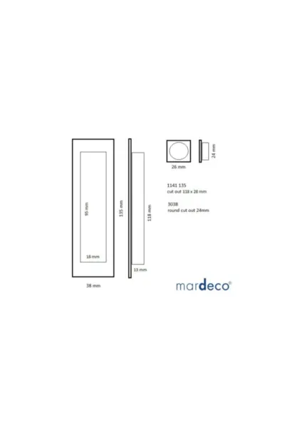 MARDECO FLUSH PULL SET - 1141/SET-B - Image 8
