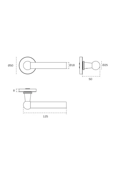 JNF 'TRAIN' STAINLESS LEVER HANDLE - IN.00.227.RC08M - Image 2