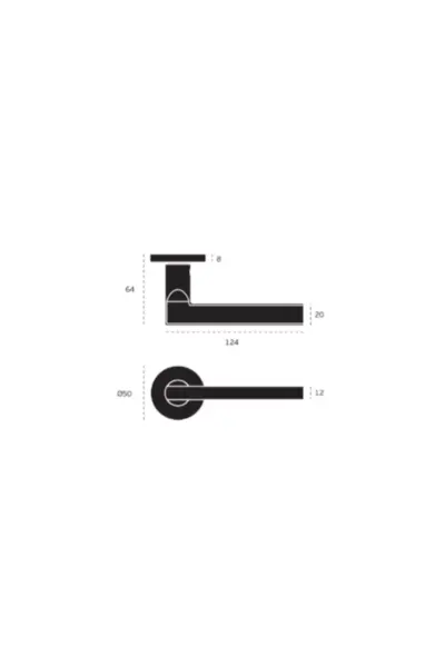 JNF STAINLESS LEVER HANDLE - IN.00.049.RC08M - Image 2