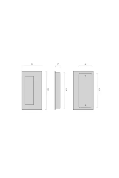 JNF CONCEALED FLUSH HANDLE - IN.400 - Image 2