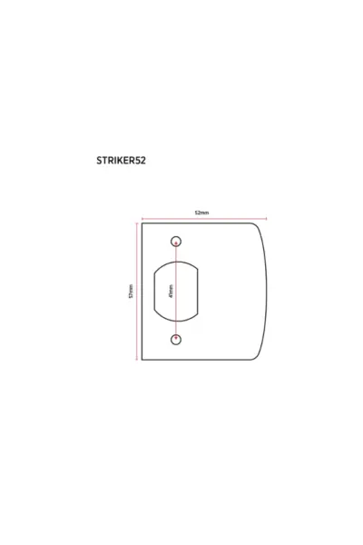 SYLVAN D STYLE EXTENDED STRIKER PLATE - Image 2