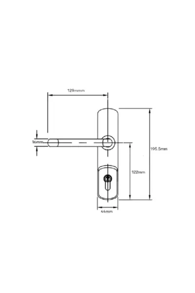 EXIDOR LEVER FOR EXTERNAL USE - EXI325EA-SIL - Image 4