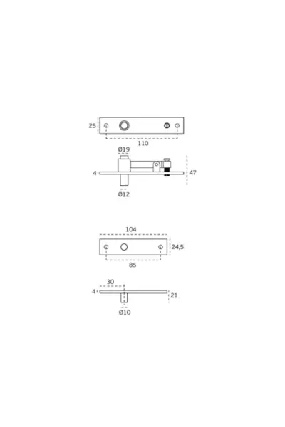JNF DOOR PIVOT - SINGLE OR DOUBLE ACTION - IN.05.196.0.ECO - Image 4