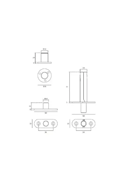 JNF FLUSH HINGE FOR SINGLE OR DOUBLE ACTION DOORS - IN.05.208 - Image 2