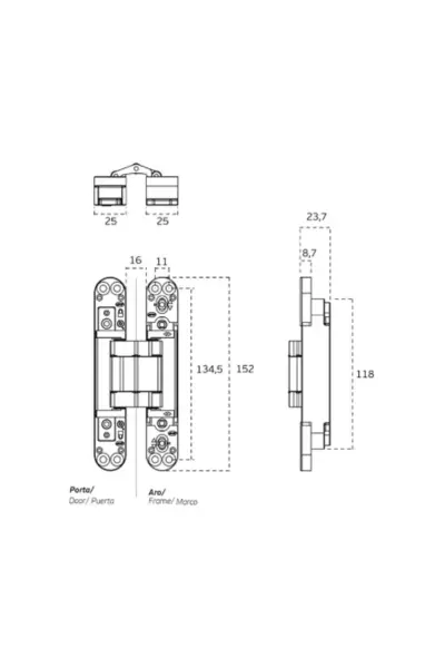 JNF COPLAN 150 (80KG) - CONCEALED HINGE WITH 3D ADJUSTMENT - IN.05.061 - Image 8