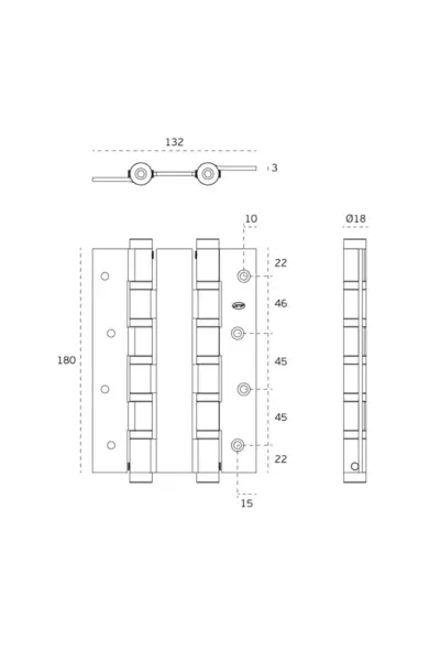 JNF DOUBLE ACTION SPRING HINGE - IN.05.655 - Image 3