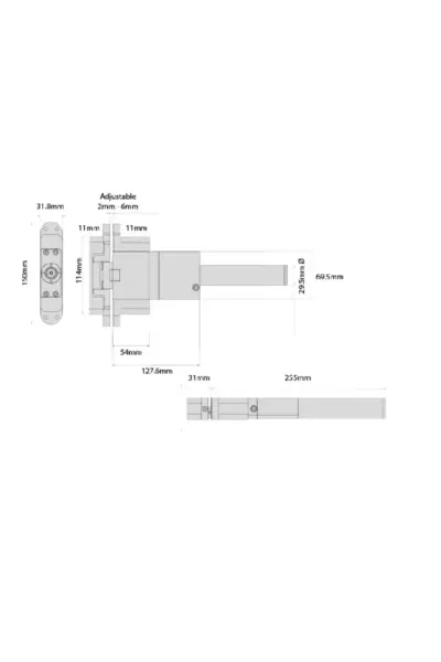 D&D TECH SURECLOSE HYDRAULIC DOOR CLOSER/CONCEALED HINGE SYSTEM - 77108523 - Image 11