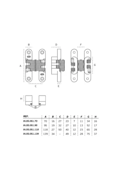 JNF CONCEALED HINGES - IN.05.051 - Image 6