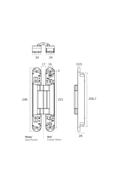 JNF COPLAN 245 (160KG) - CONCEALED HINGE WITH 3D ADJUSTMENT - IN.05.063 - Image 4