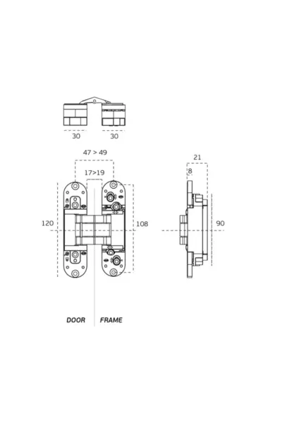 JNF COPLAN 120 (60KG) -  CONCEALED HINGE WITH 3D ADJUSTMENT - IN.05.064 - Image 10