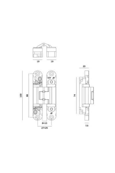 JNF COPLAN 100(50KG) -  CONCEALED HINGE WITH 3D ADJUSTMENT - IN.05.066 - Image 7