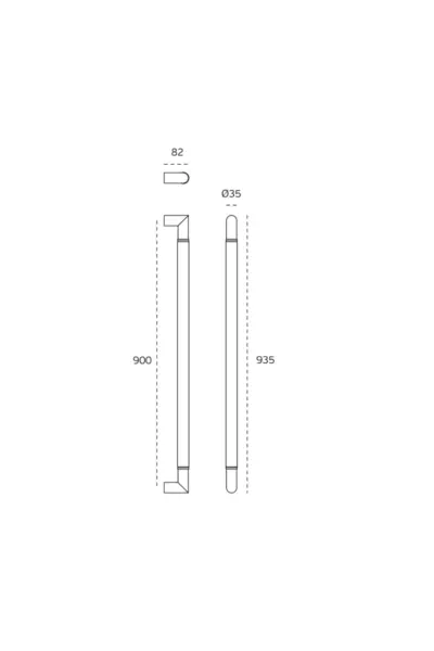 JNF STAINLESS STEEL PULL HANDLE - SKIN - IN.07.701 - Image 3