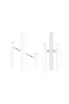 JNF UNIFIX FITTINGS FOR BACK TO BACK PULL HANDLES - IN.08.ADM.35
