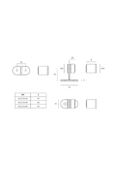 JNF FLOOR MOUNTED MAGNETIC DOOR STOP - IN.13.191 - Image 2