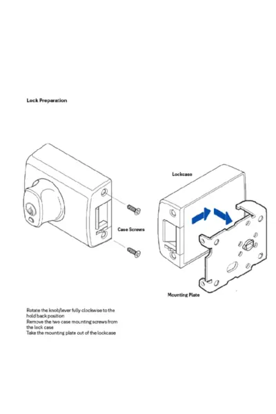 LOCKWOOD DOUBLE CYLINDER NIGHTLATCH/DEADLATCH WITH KNOB - FOR OPEN IN DOORS - L001-1K1 - Image 14