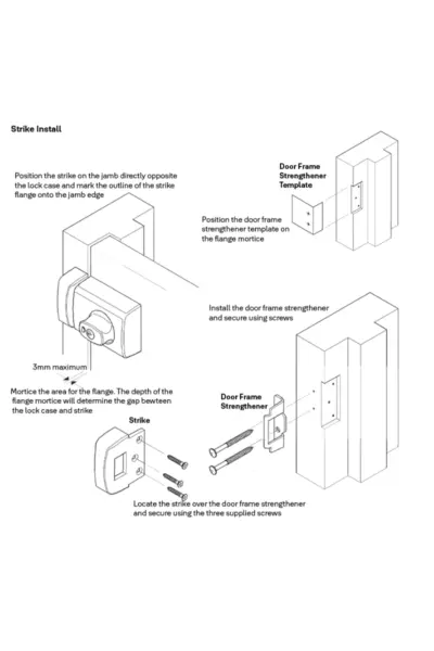 LOCKWOOD DOUBLE CYLINDER NIGHTLATCH/DEADLATCH WITH KNOB - FOR OPEN IN DOORS - L001-1K1 - Image 12