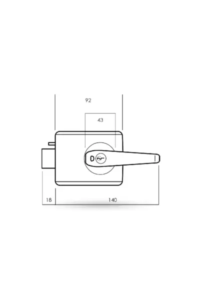 LOCKWOOD DOUBLE CYLINDER NIGHTLATCH/DEADLATCH WITH LEVER - FOR OPEN IN DOORS - L001-1L1SP - Image 9