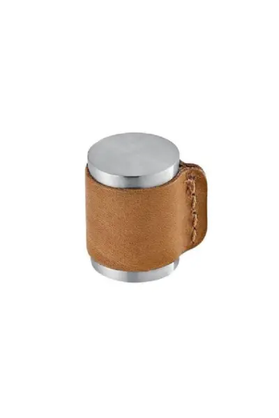 JNF STAINLESS STEEL DOOR STOP WITH LEATHER - SR.13.006 - Image 3