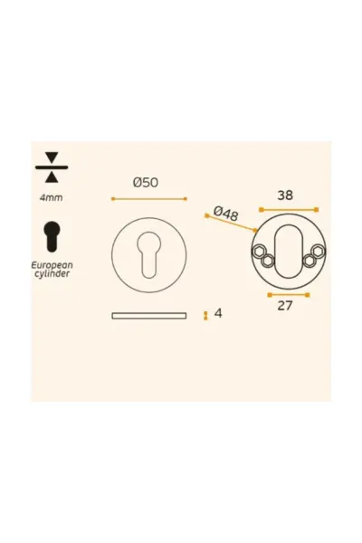 JNF SLIM EURO ESCUTCHEON - IN.04.28R.Y04N - Image 3