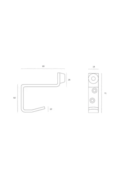 JNF WALL HOOK WITH DOORSTOP - IN.14.529.E - Image 3