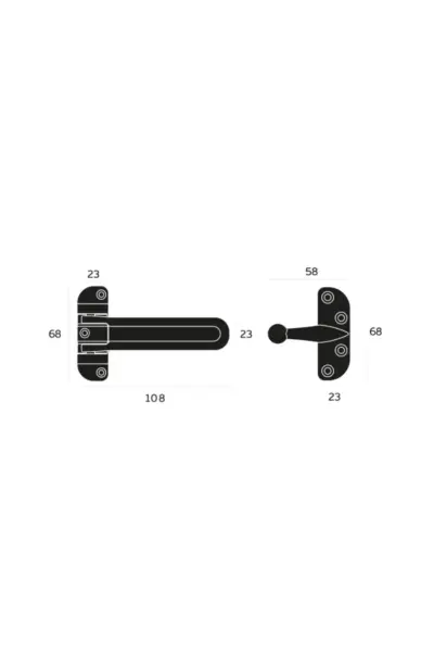 JNF DOOR SECURITY LATCH - IN.17.200 - Image 3